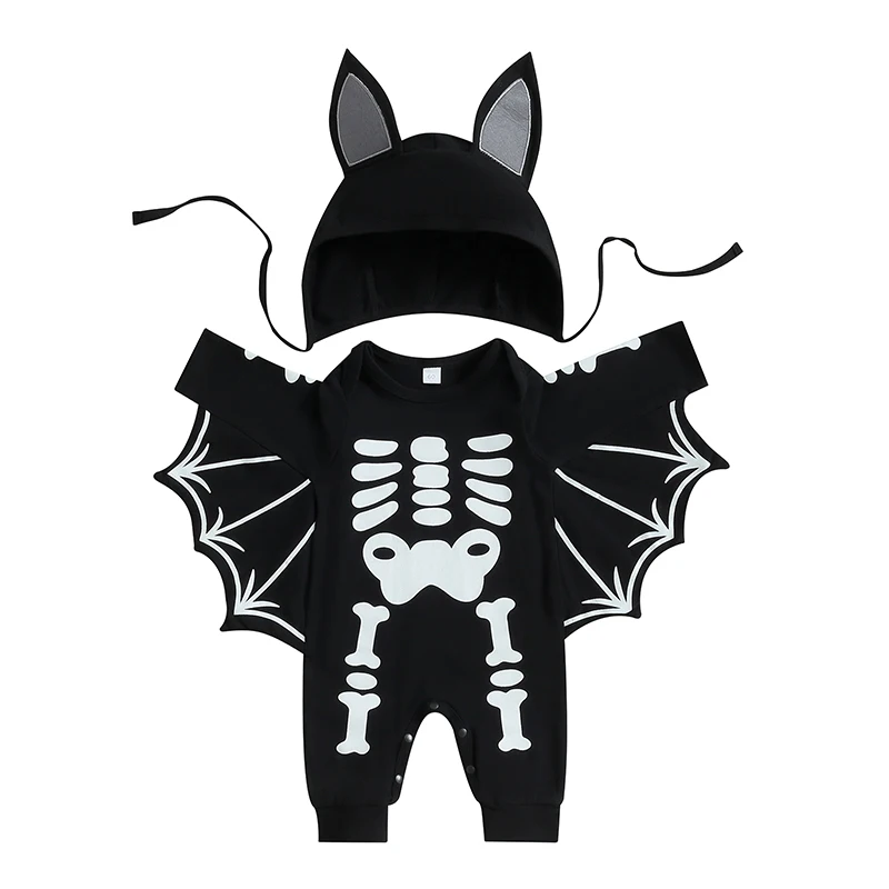 🎃 Disfraz De Halloween Para Bebé (0-18 Meses) | Body Naranja Sin Mangas + Sombrero A Juego | Suave Y Cálido | Unisex