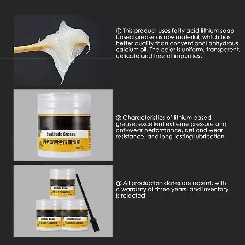 100g Brake Caliper Grease High-Temperature Resistant Tractor Maintenance Agent Multipurpose Marine For Lock Gear Skylight