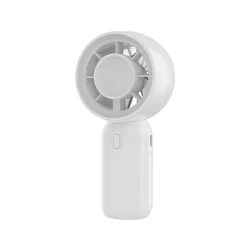 Compact USB Rechargeable 3 - Speed Personal Handheld Fan for Travel and Outdoor Use (White - 1pc)