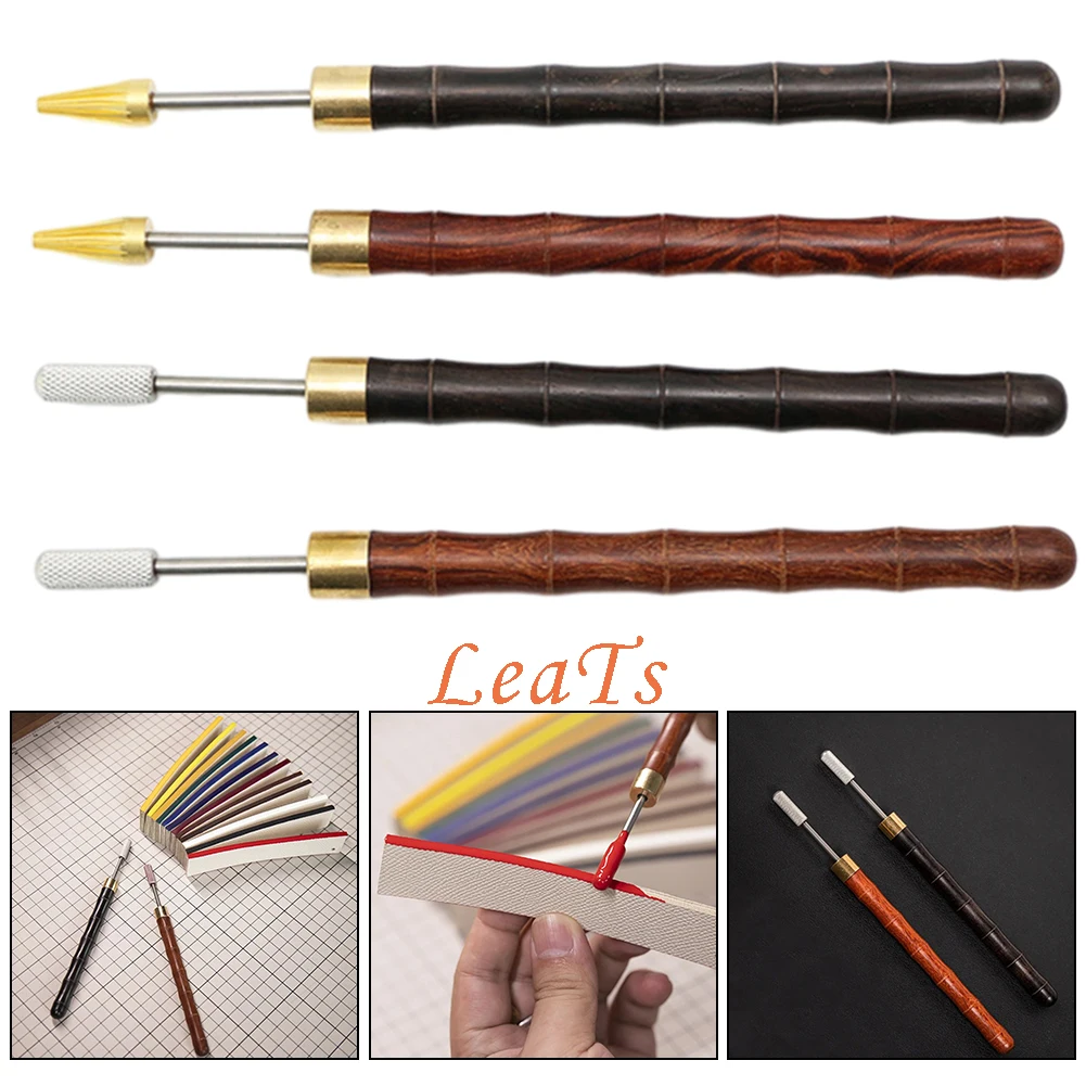 Leather Craft Tools Edge Paint Roller Applicator Edge Oil Finish Tool DIY Dye Painting Pen Accessories