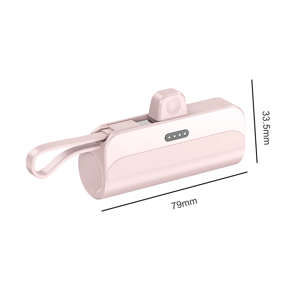 Wireless Capsule Charger 5000mAh Large Capacity Wireless Power Bank Portable Charger Plug and Play Convenient for Home Travel 6