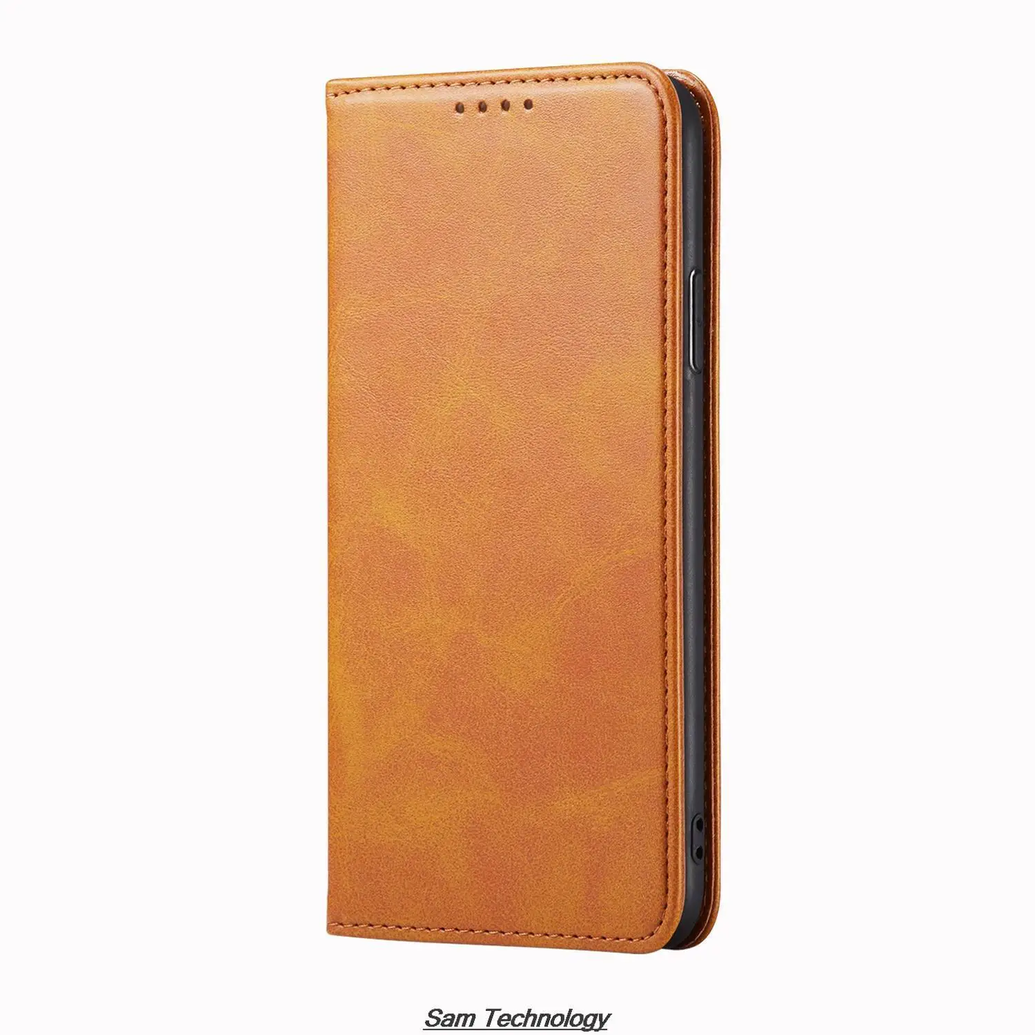 Premium Magnetic Leather Flip Wallet Phone Case - Holster & Card Holder