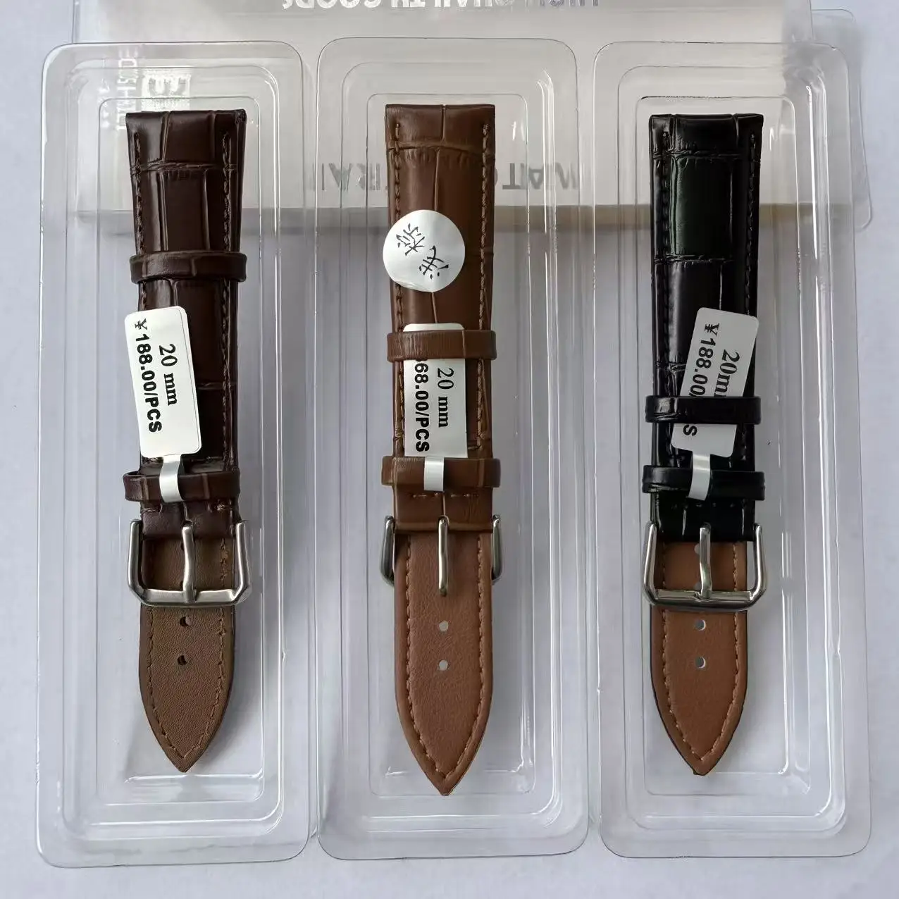Premium Genuine Leather Watch Strap - Quality Cowhide Unisex Universal Replacement Band
