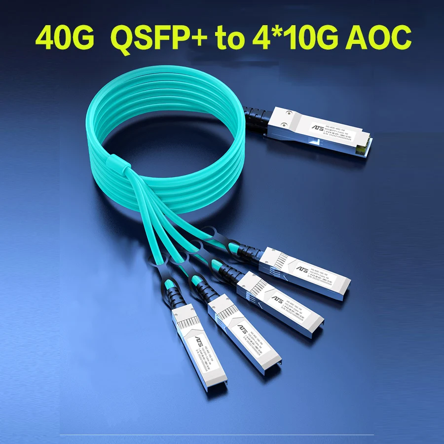 40G QSFP+To 4*10G SFP+ AOC Active Optical Cable OM3 1M 2M 850nm Compatible with various Fiber Switch DAC