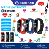 M3 Plus Smart Sports Watch Silicone Waterproof Bracelet Heart Rate Blood Pressure Monitor Fitness Tracker Smart Watch 1
