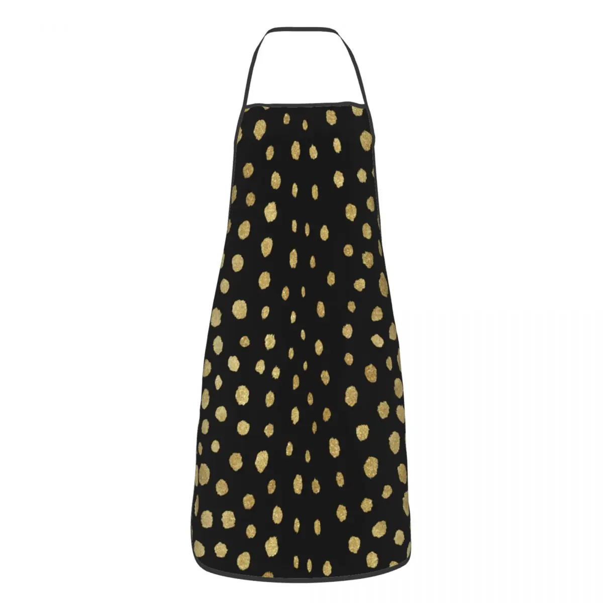 

Чёрная и Золотая кухня, регулируемые фартуки с животным гепардом, для шеф-повара, для домашней уборки