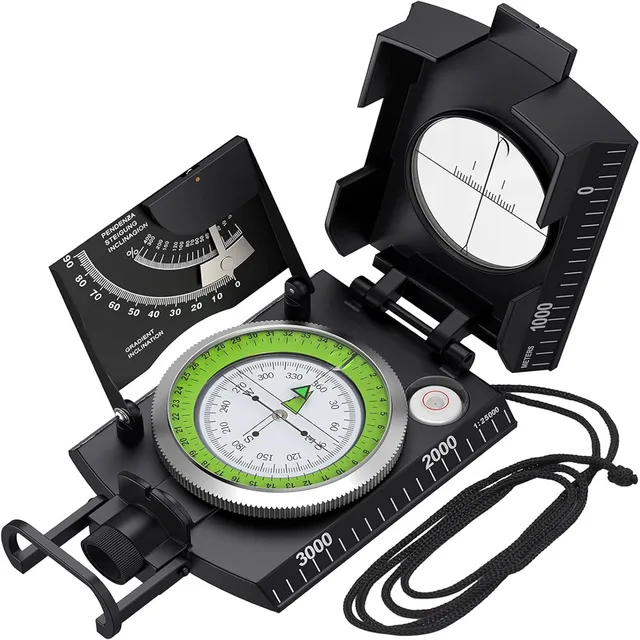 Pocket-Sized Hiking Compass & Slope Meter