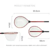 938mm Anti-hook Soft Silicone Fishing Hand Net Telescopic Aluminum Alloy Rod Sea Fishing Landing Nets Outdoor Sports Accessories 2