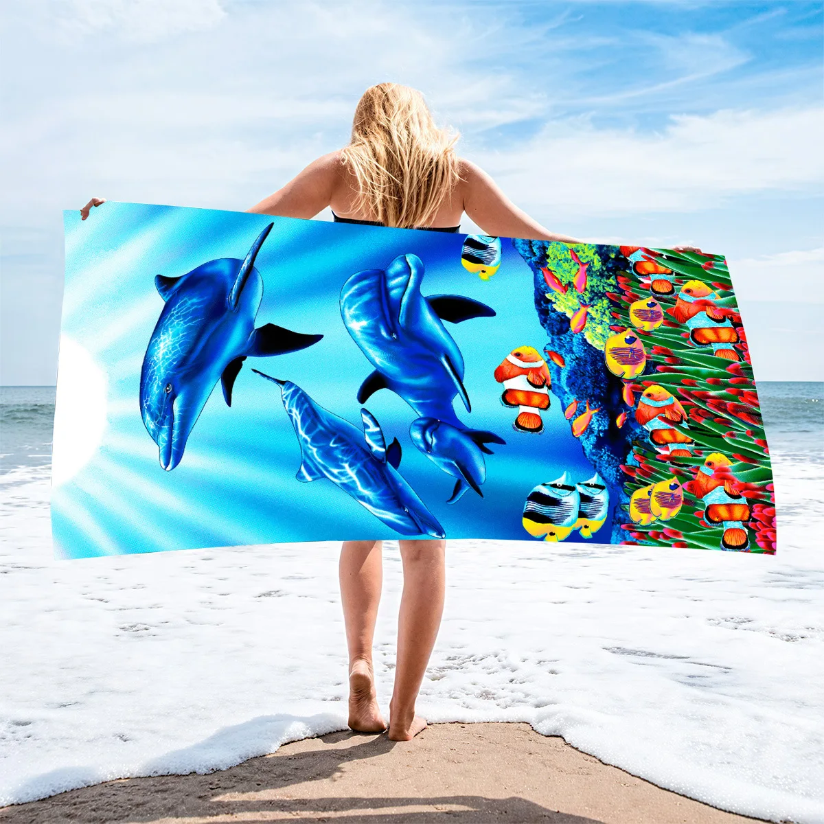 Groot microvezel strandlaken sneldrogend absorberende badhanddoek_voghion.com