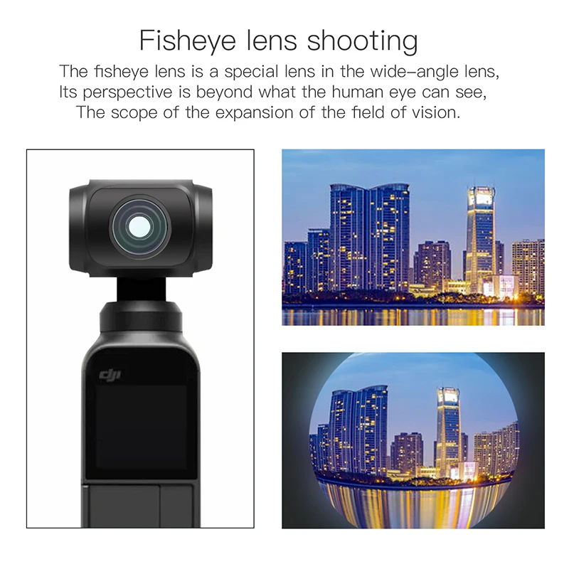 Camera Accessories Magnetic Wide-angle Lens 110 Degrees for DJI Osmo Pocket 1 / Pocket 2
