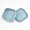 100% Silicone Fresh-Keeping Box With Lid Bento Lunch Box Fruit Salad Fresh-Keeping Bowl Modern Simple Sealed square Storage 5