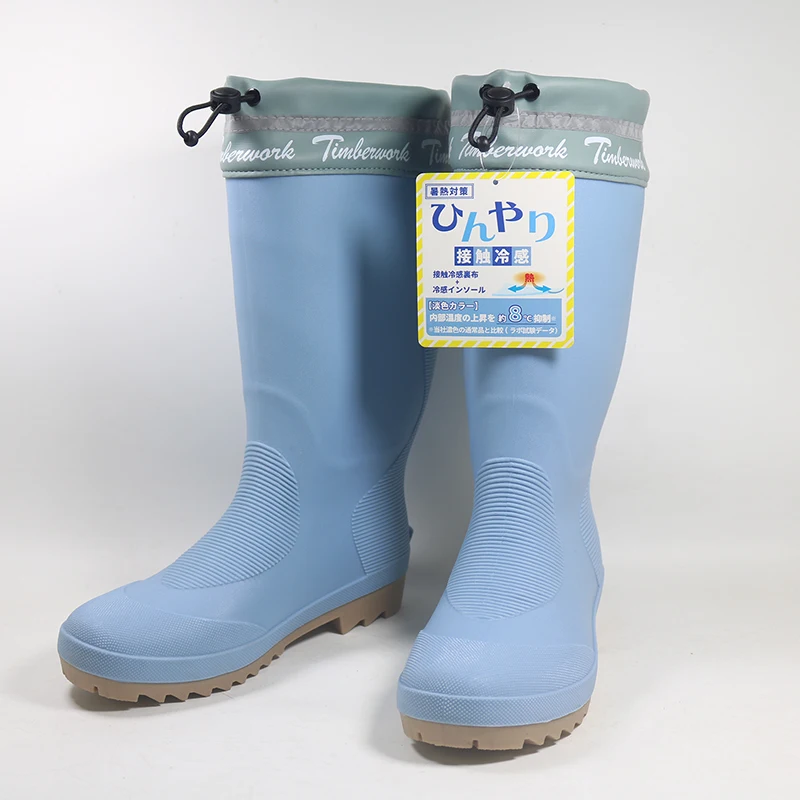 Chaussures pêche été hommes travail étanches antidérapantes bottes pluie lavage auto commuting