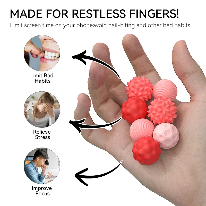 Silicone Magnetic Sensory Balls Fidget Toy Worry Balls Autism Calming Fidgeting Toy Kid Adults Anxiety Relief Stress Sensory Fidget Toy Sensory Fidget Toy Anti Stress Toy