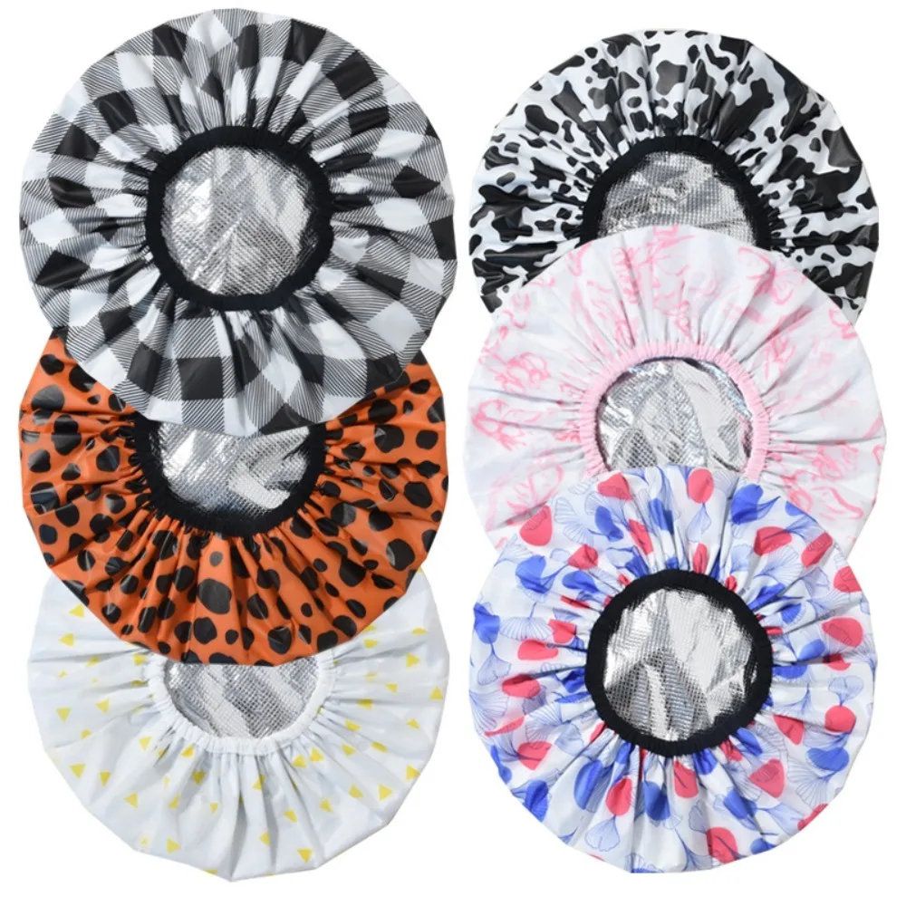 Thickened Self-heating Tin Foil Hat Thermostatic Bathing Cap Steam Hair Mask Cap Shower Cap Portable Smooth Hair Oil Baking Cap