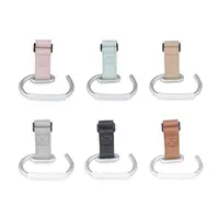 PU Baby Stroller Hooks Solid Color Cart Organizer Hanging Hook Stroller Accessories Cartoon Stroller Accessories Cartoon