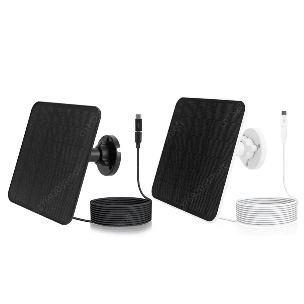 5V 10/20W Solar Panel for Eufycam 3/3C/2/2C/2 Pro Solar Panel Charger 9.8 Ft Charging Cable 360&deg;Adjustable IP65 Waterproof portable solar panel solar charger panels solar panels solar charger solar battery charger