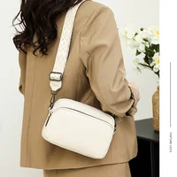 Sac à bandoulière multi-espace pour femmes, Design de mode, grande capacité, matériau PU, sac à bandoulière simple léger 4