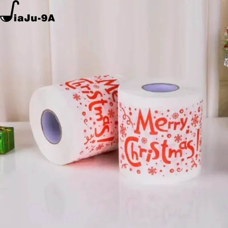 Christmas Toilet Roll Paper Home Santa Claus Bath Toilet Roll Paper Christmas Supplies Xmas Tissue Home New Year Decoration toilet roll paper