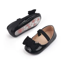 Baby Girl Shoes Cute Bowknot Toe-covered Soft PU Mary Jane Shoes Anti-slip Sole Spring Summer Sandal for 0-6-12m Baby Girl 2023 6