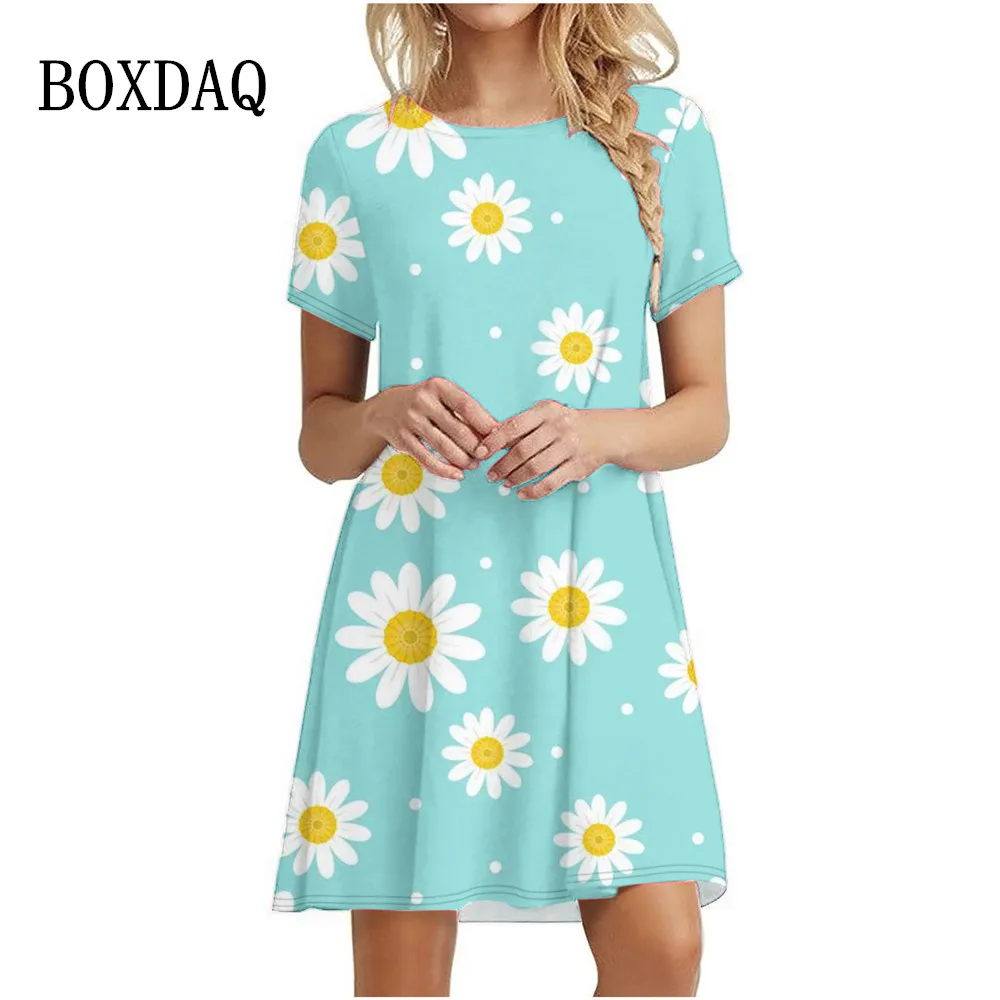 Summer New Sleeveless Three-dimensional Flower Slim-fit Knitted Dress