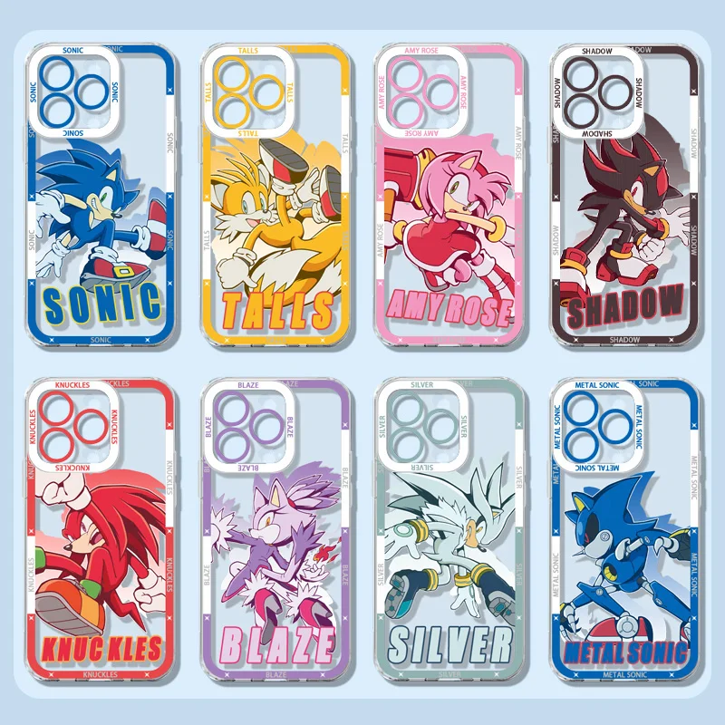 Cartoon Game S-SONIC Clear Phone Case