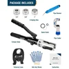 home. Hydraulic Copper Tube Fittings 1/2, 3/4, 1" Press Crimping Tool Kit Pex Pipe Crimper Pressing Pliers Stainless PEX Press 5