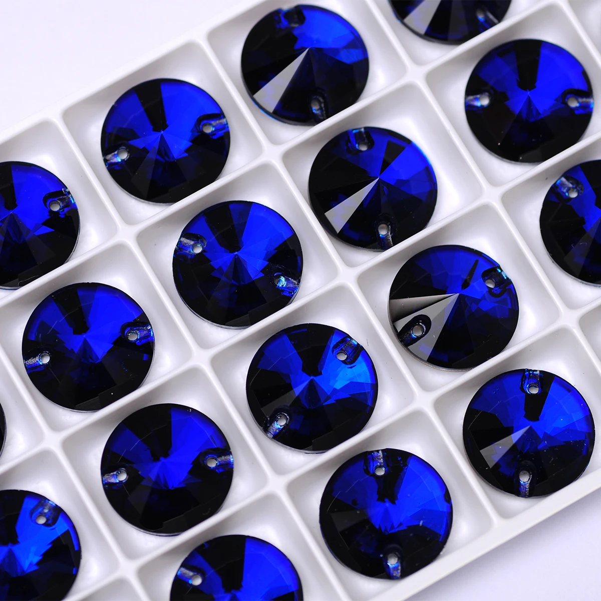 Rivoli Sew-On Rhinestones: Round Crystal Appliques for Wedding Dress & DIY Clothing
