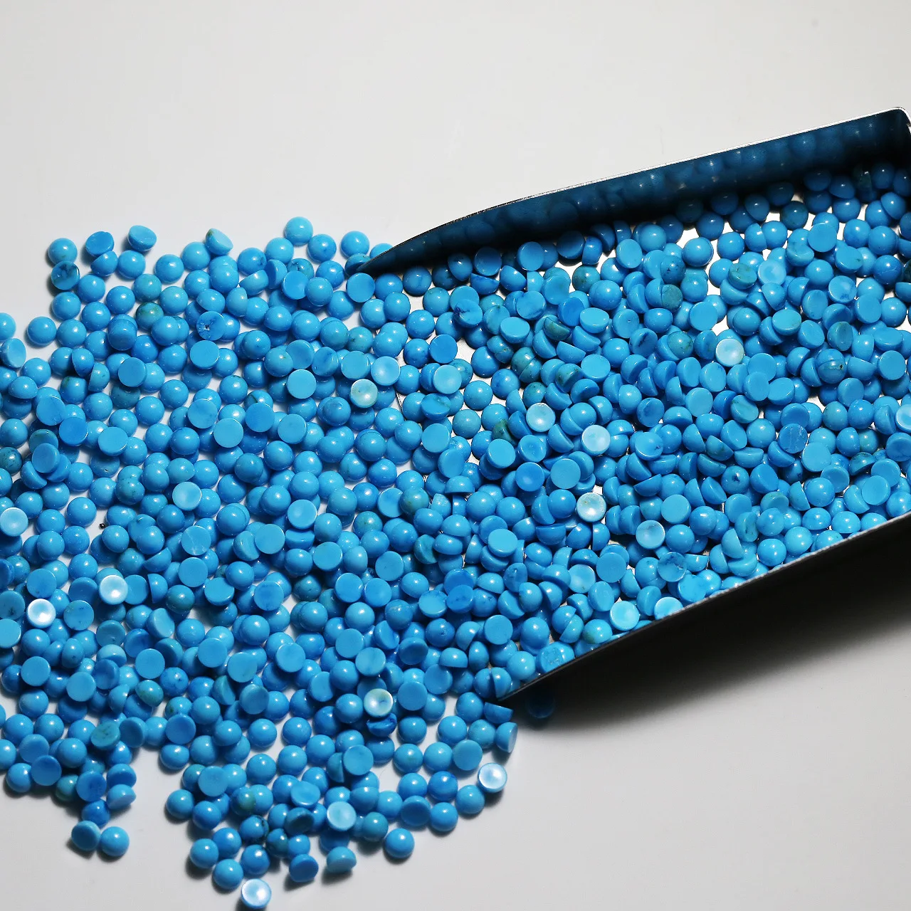 Natural Blue Turquoise (Arizona) Round Shape Cabochon Loose Gemstones in Assorted Sizes From 2mm for Jewellery Making
