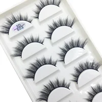 Natural 3D Mink False Eyelashes, Soft Wispy, Fluffy Eye Faux Lashes, Make Up Eyelash, Beauty Cat Cilios, 5 Pairs, 15 Styles 1