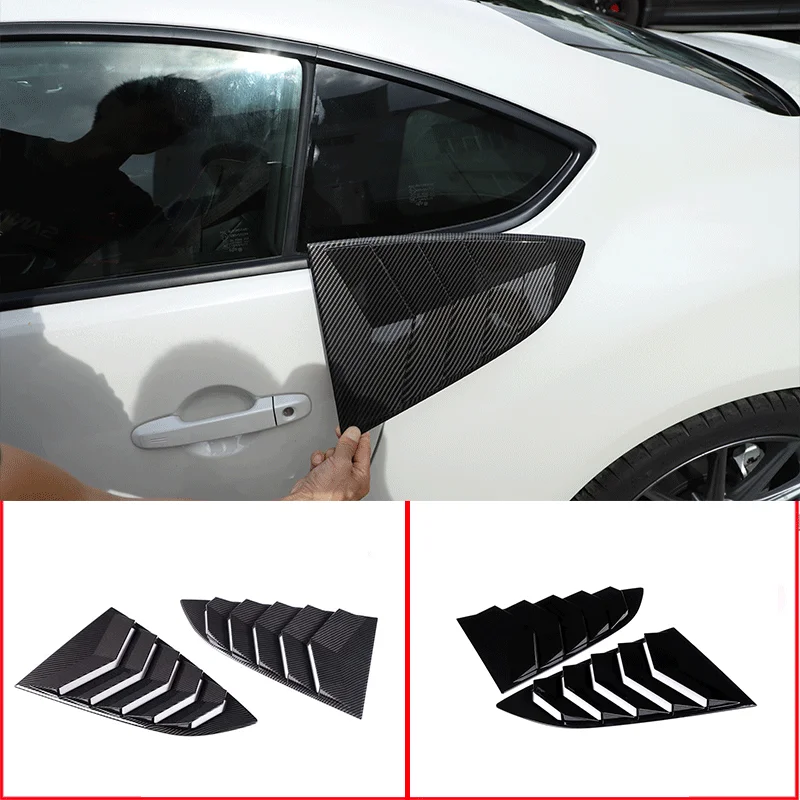 

For 2022 Toyota 86/Subaru BRZ ABS carbon fiber car styling Car rear window triangular glass decorative cover sticker accessories