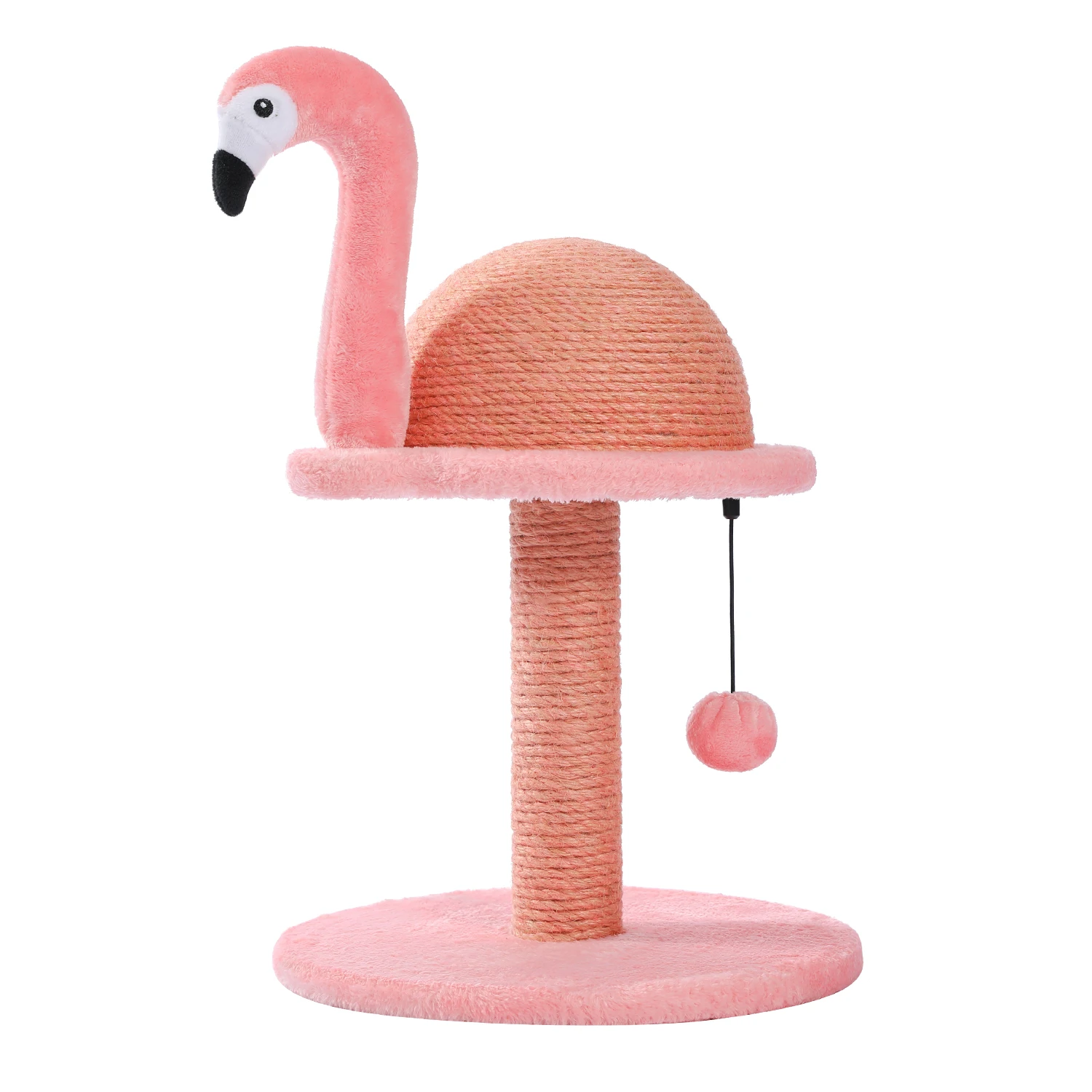 flamingo cat scratching post