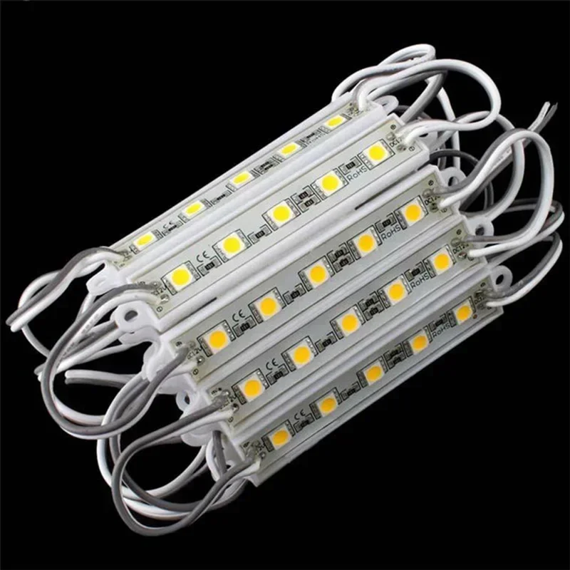 20-Pack 5 LED Module Light SMD 5050 DC 12V IP65 Waterproof Shop Advertising Decor Lamp Signboard Letter Light-box LED Backlight