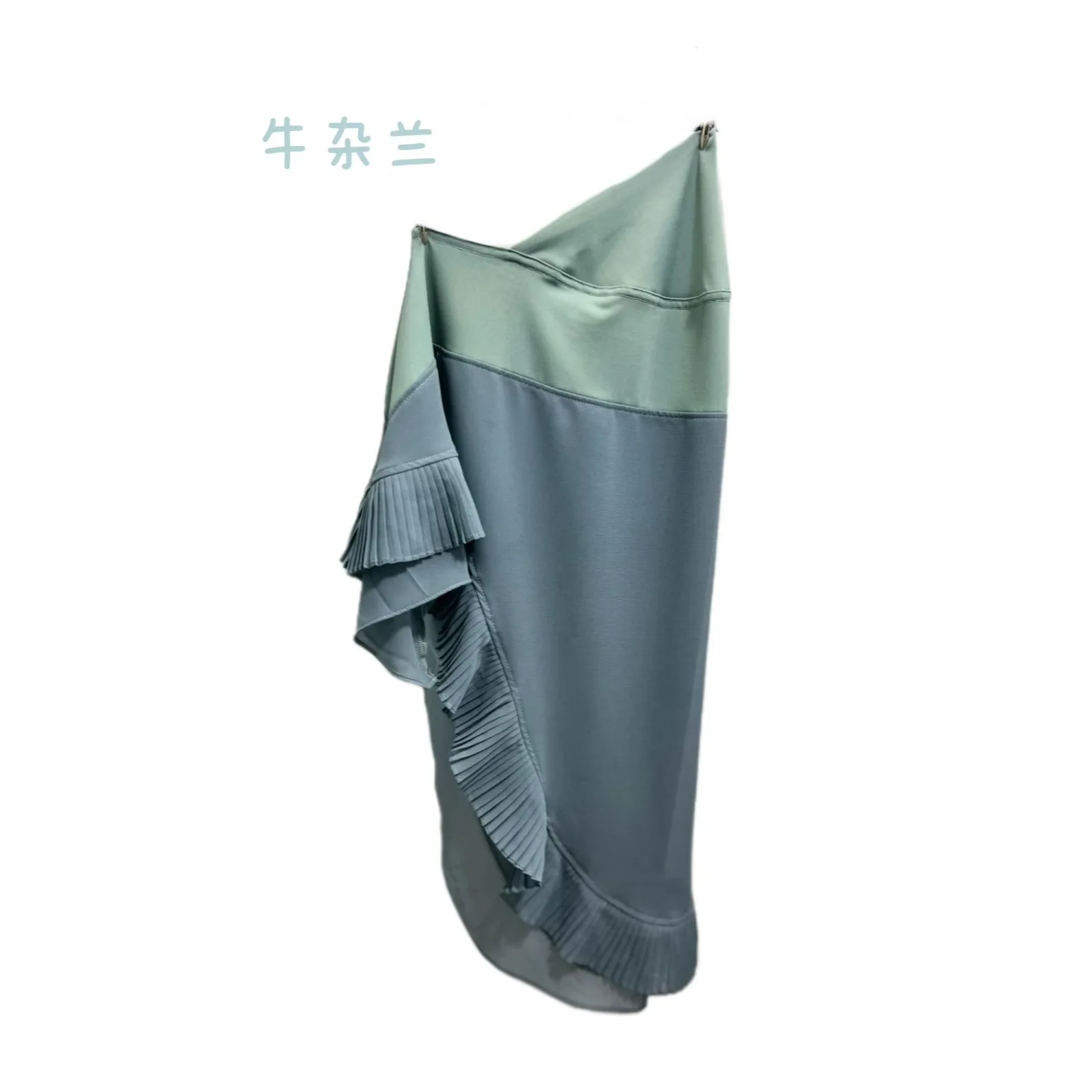 Women's Hijab Caps Muslim Double-layer Chiffon Malaysia Hooded Headgear Pleated Edge Muslim Fashion Turbante Feminino Para Festa