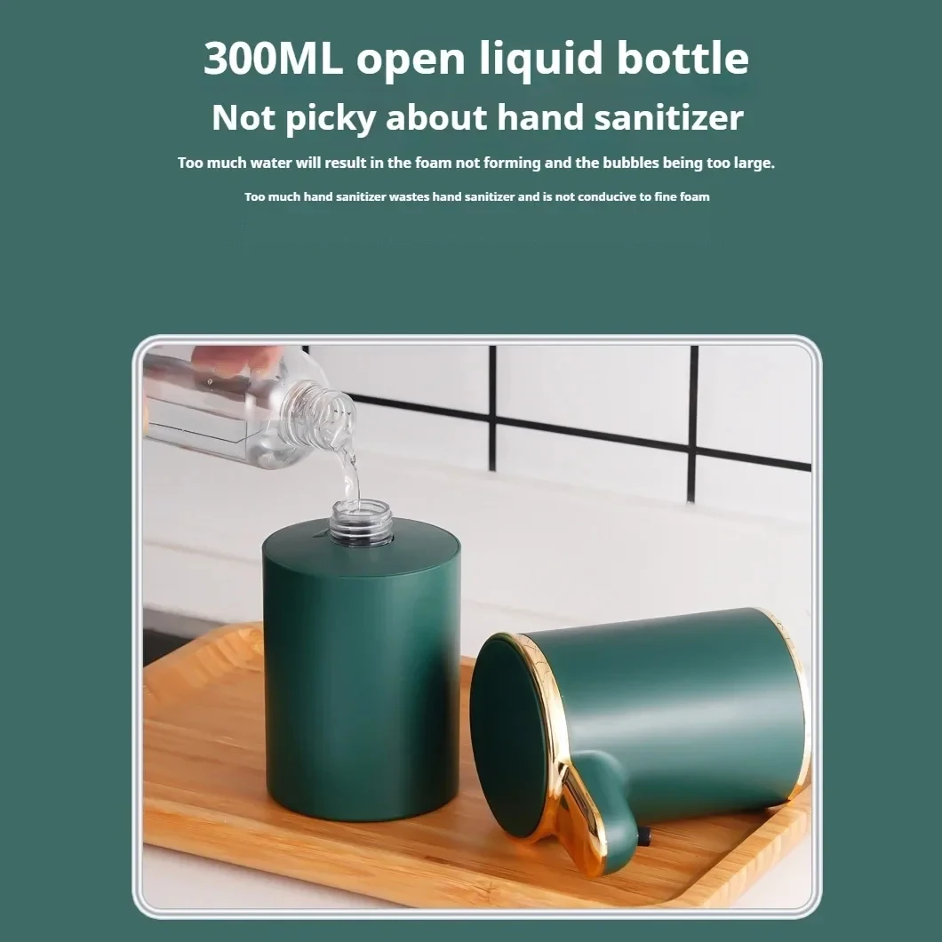 YIXS Smart Induction Foam Hand Sanitizer Dispenser Wall-Mounted Kitchen Bathroom Home Use Soap Liquid Holder