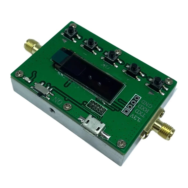 A73E-6G RF Digital Programmable Attenuator 30DB Step 0.25 RF Module LF-6Ghz 30DB Step Size 0.25DB OLED Display SMA 0-31.75Db