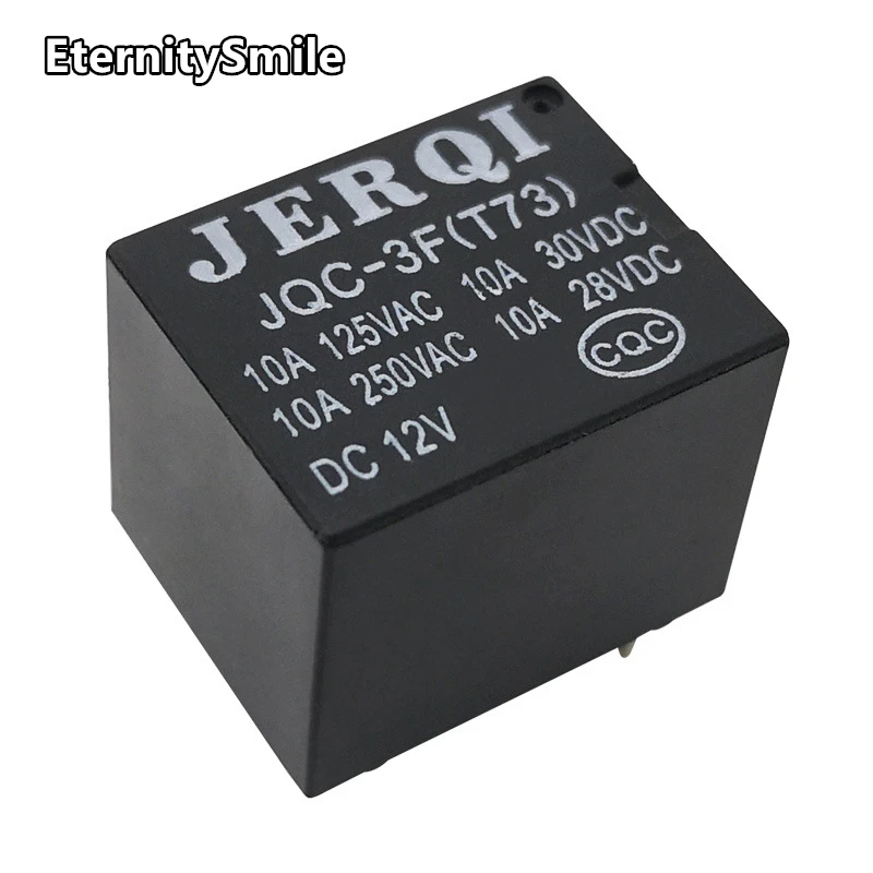 24V 10A 5-foot 4-foot device T73 electronic circuit board relay JQC-3F copper point small magnetic relay