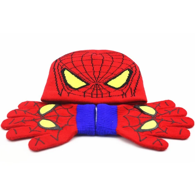 Marvel Spiderman Spiderman Winter Hat And Gloves Spiderman Autumn