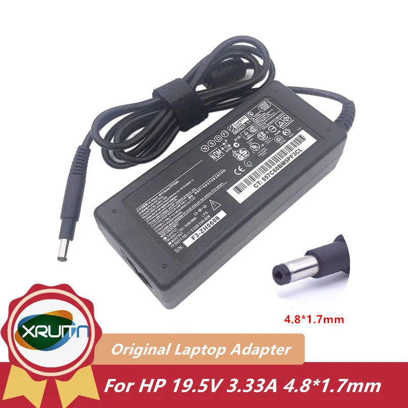 

Оригинальное зарядное устройство для ноутбука, адаптер переменного тока для HP ENVY 4, 6 серии TouchSmart, PPP009L-E PPP009C, PPP009D, 19,5 в, 4,8 А, 1,7 *, 65 Вт