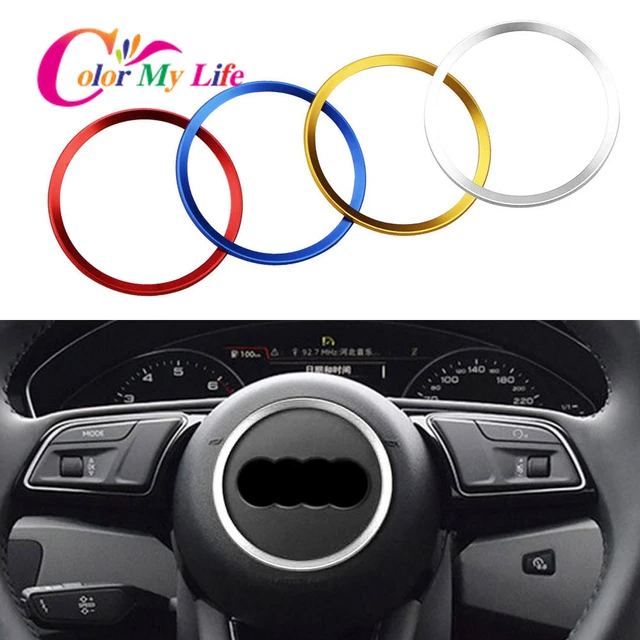 Color My Life – Autocollants Pour Bague De Volant De Voiture, En Alliage  D'aluminium, Pour Audi A3 A4 Q3 Q5 A5 A6, Accessoires Automobiles -  Autocollants De Voiture - AliExpress