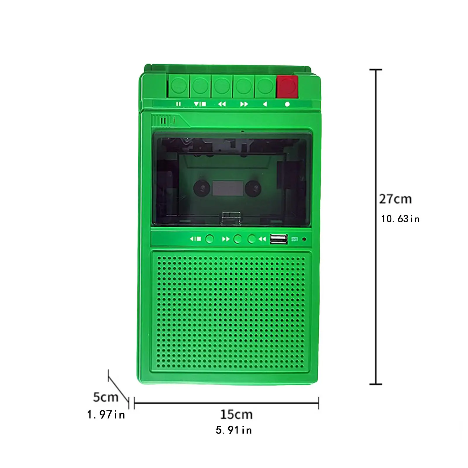 Portable Cassette Player MP3 Audio Music High Performance Small Multifunction Player Boys Girls Travel Birthday Gift Outdoor