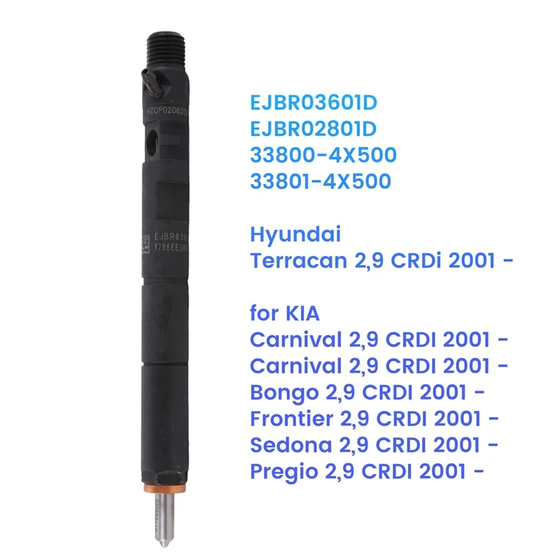 

Премиум дизельный топливный инжектор EJBR03601D 33800-4X500 для Hyundai townan KIA Carnival Sedona Bongo 2,9 Crdi с 2001 года