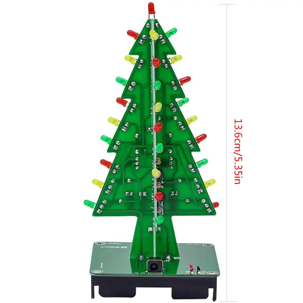 Albero Di Natale Decorato Verde E Blu Di Colore Rosso, Immagine Stock
