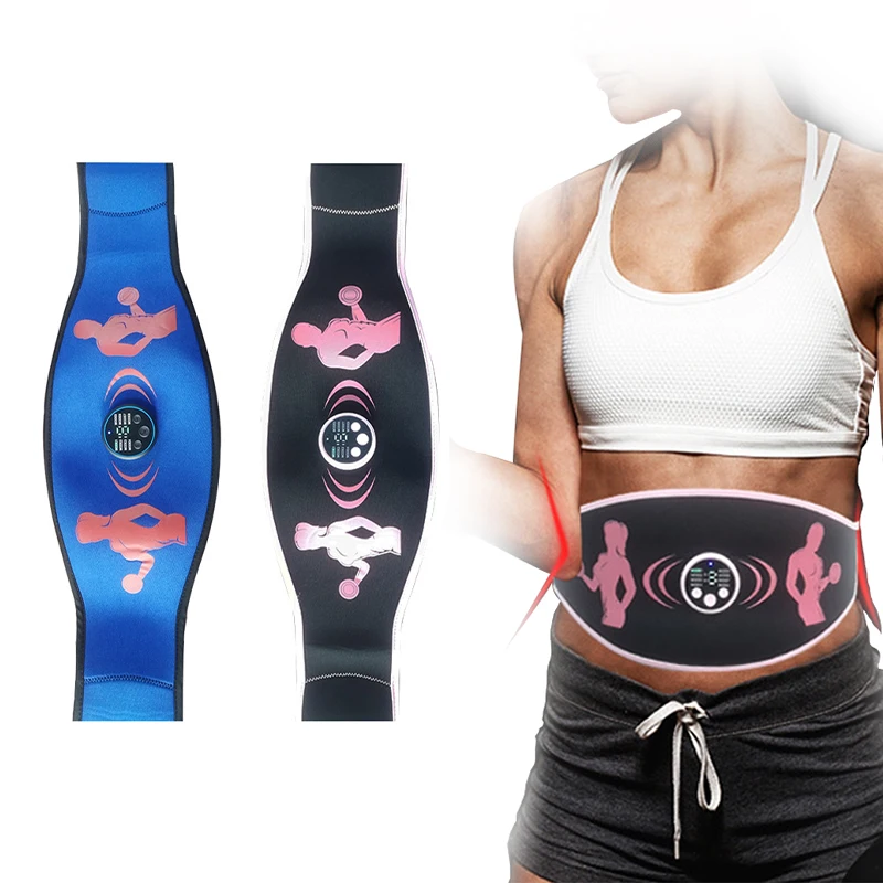 

Slimming Massage Belt Muscle Toner EMS Abdominal Toning Belt Body Belly Fitness Trainer For Abdomen Arm Leg Waist Weight Loss