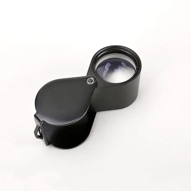 

Pocket HD Optical Glass Folding Jewel Magnifier Portable Jewelry Idenfy Helping Hand Loupe Handheld Magnifying Glass 10x 20x 30x