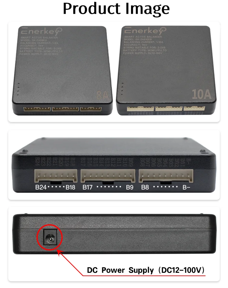 Enerkey EK-24S8EB 1A8A, 2S-24S스마트 액티브 밸런스, 리튬 이온, Lifepo, LTO 배터리, 액티브 이퀄라이제이션,