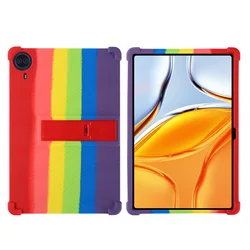 14 - Inch Tablet Soft Silicone Kickstand Case (Rainbow colors)