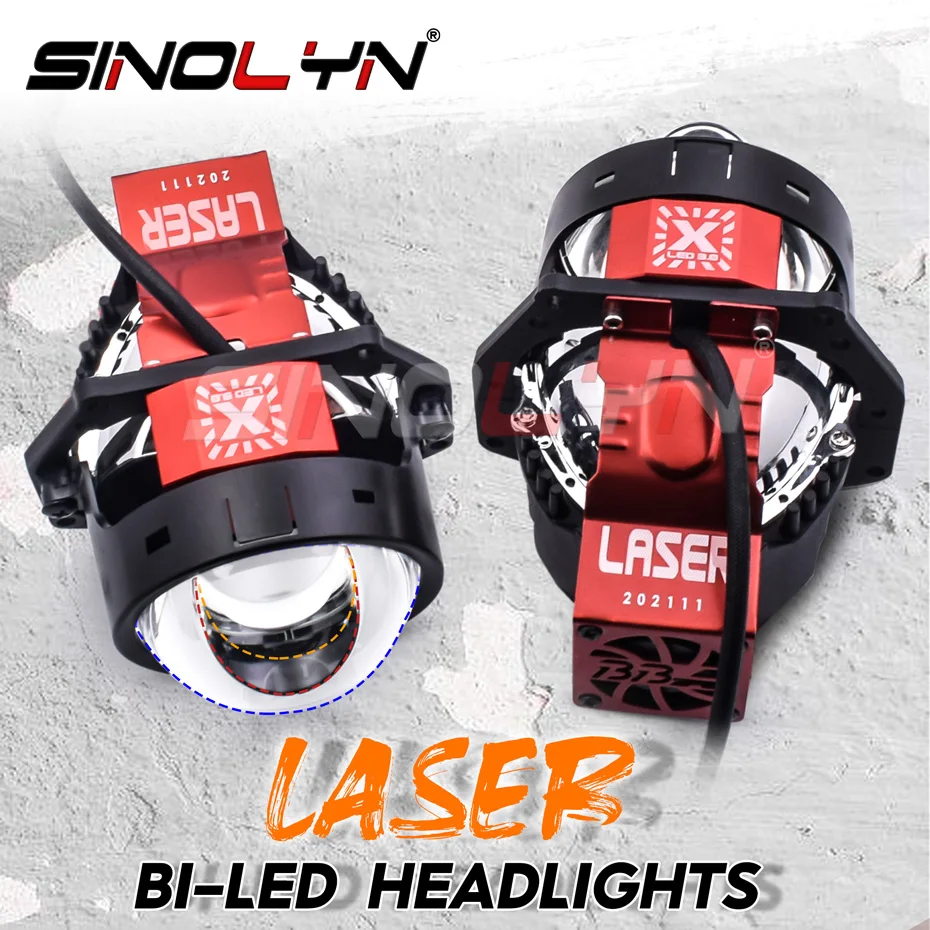 Sinolyn Bi Led Lenses Laser Hyperboloid Led Light For Car 3 Inch Diode ...