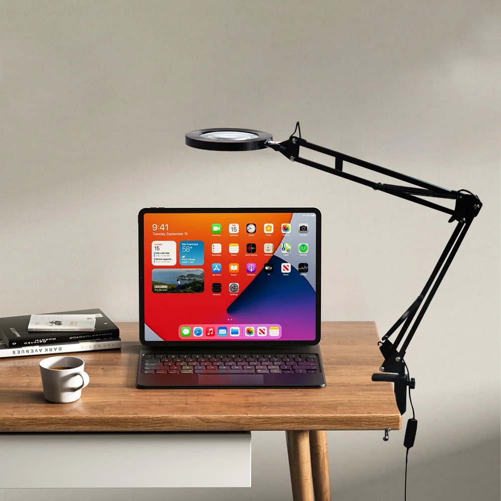 

Fill Light Stand Selfie Photography Beauty Ring Light Foldable LED Desk Lamp USB Rechargeable Portable Table Lamp