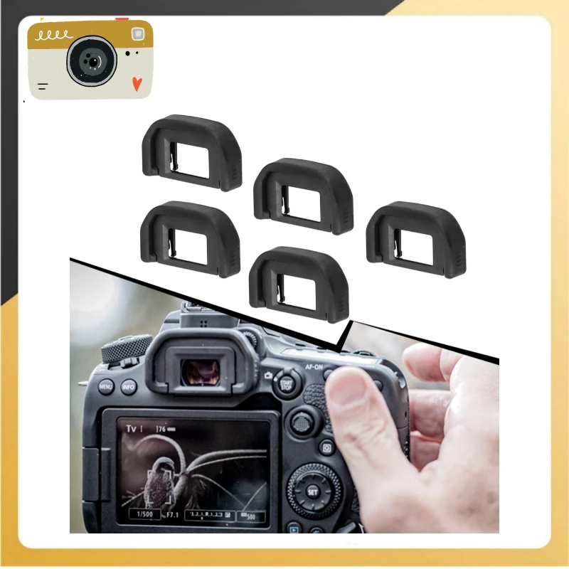 5Pcs Ef Eyecups Kit Per Canon Eos 300D 350D 400D 450D 500D 550D 600D 1000D, 1100D, 700D, 100D Digital Per Rebel Xsi, Xti, Xs