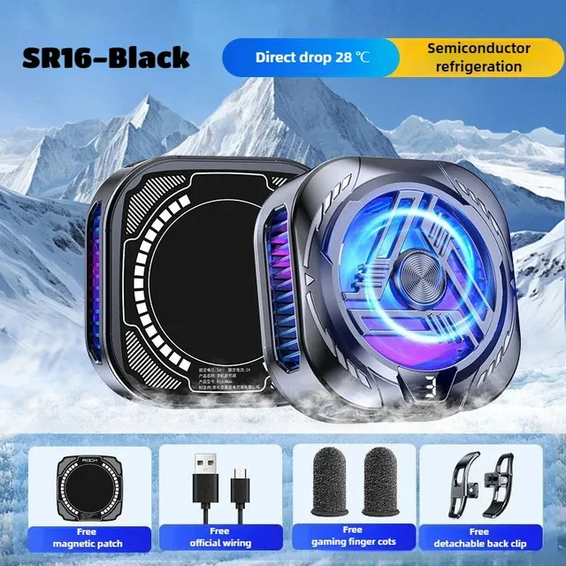 Refroidisseur de téléphone portable à clip arrière magnétique, radiateur de refroidissement silencieux à semi-conducteur, le dernier Gadget de refroidissement d'été 1